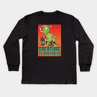 Creature of Bad Habits Kids Long Sleeve T-Shirt